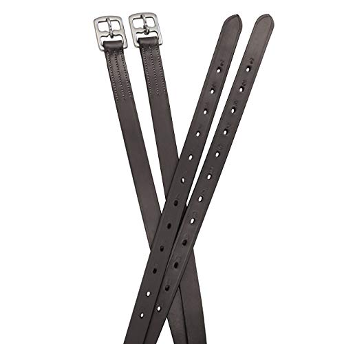 Soft Leather Stirrup Leathers with Stainless Steel Hardware, These 1" Wide Leathers Come with a One-Year Warranty.-Pair - color: Havana, size: 45" (Kids)