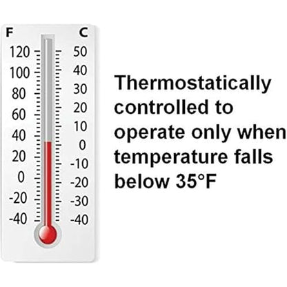 Farm Innovators 125 Watt Heated Base for Double Wall Metal Poultry Founts with 35 Degrees Fahrenheit Temperature and Below, Metallic