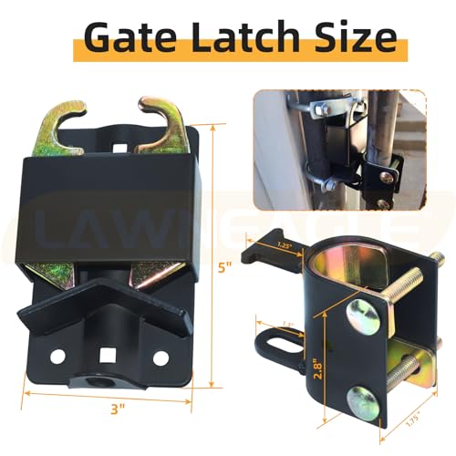 2 Pack Small Two Way Gate Latch (3"x5") – Heavy Duty Gate Latch - color: 2 Pack Black Two-Way Gate Latch