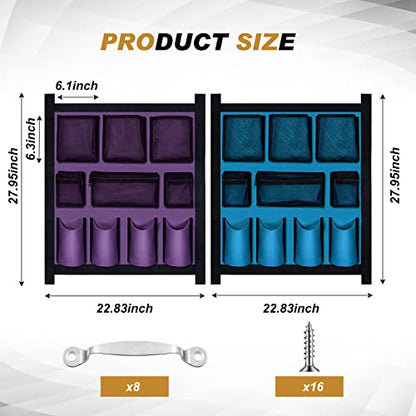 Riakrum 2 Pcs Horse Trailer Grooming Bag, Purple Blue, 29.92 x 22.83 Inch - size: 29.92 x 22.83 Inch