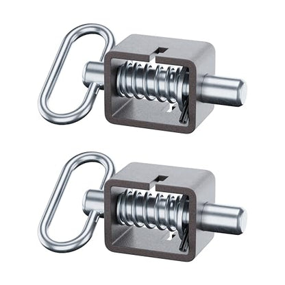 3-1/2'' Heavy Duty Trailer Gate Latch, Weld-On Spring Latch for Tracks 2pcs - size: 3-1/2''