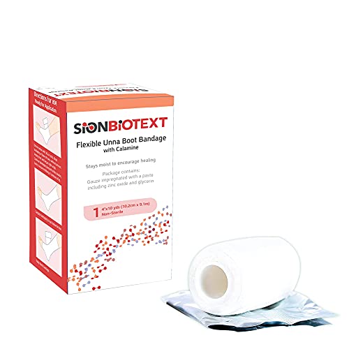 Flexible Unna Boot Fabric Bandages with Zinc and Calamine, First Aid Kit Emergency Supplies, Ankle Brace Compression Bandage Wrap, Wound Care Supplies, 4 Inches X 30 Feet - size: Pack of 3, style: 4" Zinc and Calamine