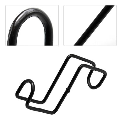 4 Inch Tack Hook Over Rail Bridle Hooks Heavy Duty Horse Water Bucke (2PCS) - size: 2 Pieces