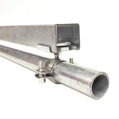 8 Pack Strut Clamp; Universal Strut Clamps for Rigid Conduit and EMT; Universal Pipe Clamp for Strut Channel. Bracket with 360 Degree Rotation (Bore inner diameter 0.75") - size: Bore inner diameter 0.75"