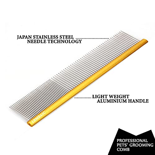 Dog Grooming Comb Deshedding Remove Tangles,Knot,Mats.(7.5inches) - color: gold, size: Medium
