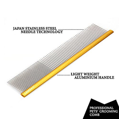 Dog Grooming Comb Deshedding Remove Tangles,Knot,Mats.(7.5inches) - color: gold, size: Medium