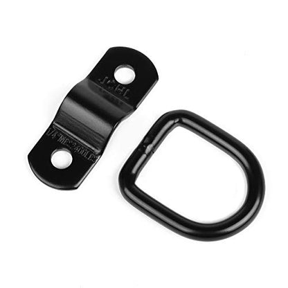 D Rings Tie Down Anchors Hooks for Trailer Truck Bed Bracket Enclosed Points Pickup Camper Surface Mount D-Ring Heavy Duty 1/4" 2400 Pound Capacity (10-Pack) - color: 10-Pack