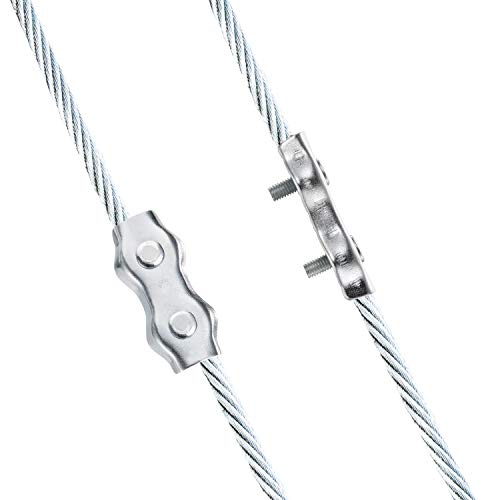 Maitys Poly Rope Connector Wires Splicer Galvanized Steel Connector for Electric Fences (12)