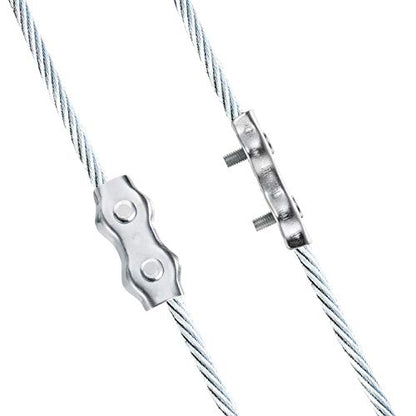 Maitys Poly Rope Connector Wires Splicer Galvanized Steel Connector for Electric Fences (12)