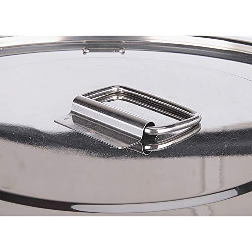 CNCEST Stainless Steel Airtight Canister for Kitchen, Rice Cereal Grain Canisters Container for Household Kitchen Food Bean Flour Oil Sugar Milk Cookie Storager Bucket w/Handles Lid (6L) - size: 6L