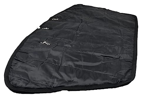 Jeffers Waterproof Horse Neck Rug, Black - 1680 Denier Insulated Turnout Neck Cover, 240g Polyfill, Breathable Winter Horse Rug for Cold and Wet Weather, Adjustable Hook & Loop Closure - Small - size: Small