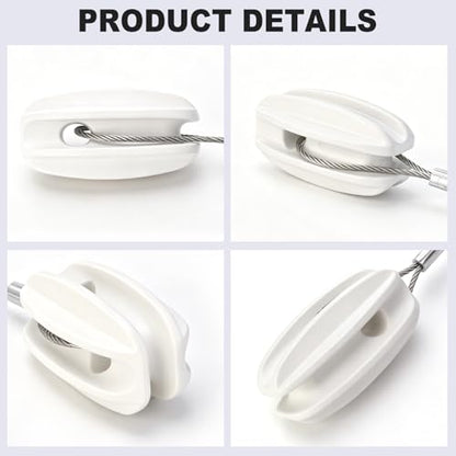 6Pcs Electric Fence End Insulator with 0.8m Wire 200kgf