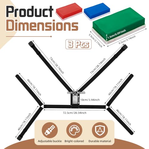 Ram Breeding Marking Harness for Sheep & Goat, 3 Pack Mating Crayon Block - color: 3 Colors(Blue+Green+Red)