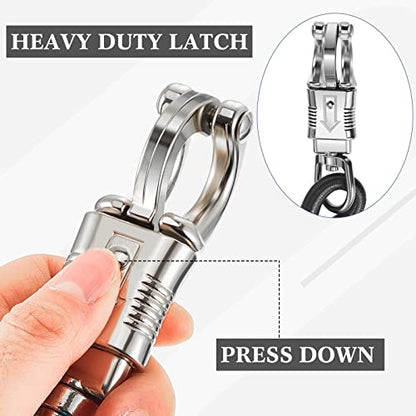 Riakrum 4 Pcs Bungee Horse Trailer Ties with Quick Release Snap,Black - color: Black