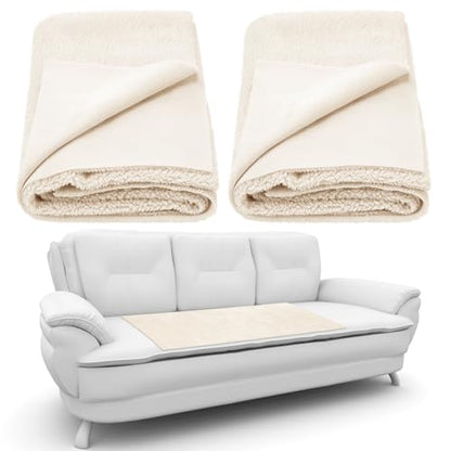 Drydiet 2 Pcs Medical Sheepskin Pad Synthetic for Bed Sores,30" X 60" - size: 30" X 60"