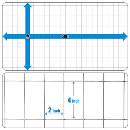 Fencer Wire Welded Wire Fence 12.5 Gauge, Galvanized Welded Fence Wire Roll, Mesh Size 2-Inch x 4-Inch, Hog Wire Fencing Cage, Multiple Use for Home Improvement & Animals Enclosure (4ft. x 50ft.) - style: 4 ft. x 50 ft.
