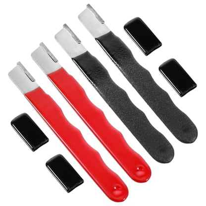 4 Pack Garden Tool Sharpener Portable Knife Sharpener Garden Knife Sharpeners Mini Speedy Edge Sharpening Multipurpose Carbide for Trimming Knives Cutter Scissor Axe Clipper Pruners