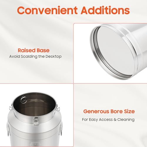 Stainless Steel Milk Barrel, 20 Gallon Milk Can Bucket - size: 20Gal