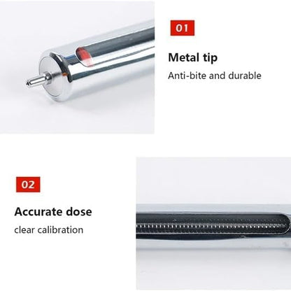 30cc Stainless Steel Injector Reusable Metal Syringe 30ml glass Hypodermic Veterinary Animal Syringe Livestock Pig Cattle Sheep Feeder with locking screws