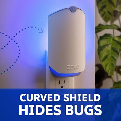 Zevo Flying Insect Trap for Fruit Flies & Gnats, 2 Plug-in Bases, 4 Refills - style: 2 Devices & 4 Cartridges