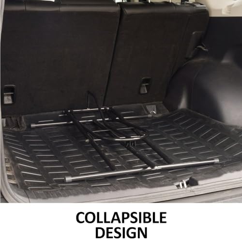 EASY-UP Folding Car Saddle Rack | Secure & Convenient Transport for Equestrian Enthusiasts | Color Black