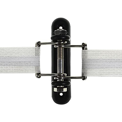 Electric Fence Tape Corner/Ends Insulator with Buckles, 3-Pack