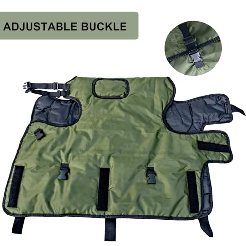 Calf Blanket Coat Green Calf Warm Clothes Winter Blankets for Keep Cow Goat Warmming Wider Belly Protection Windproof Large Size