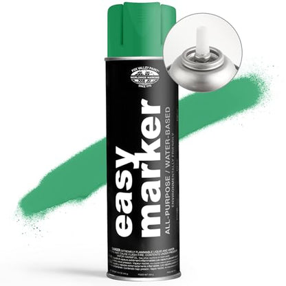 Fox Valley Easy Marker Inverted Spray Paint 16oz Pack of 12, Green