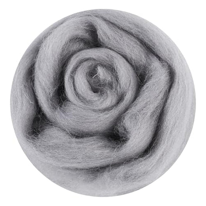 There are 170 Colors and 9 Shades Available This Woollen Yarn is Made of 100% Pure Wool Weighs 3.53oz(100 g) and issuitableformediumtolargeDIYneedlefeltingprojects (Black White Tones, F135) - color: F135, style: Black white tones