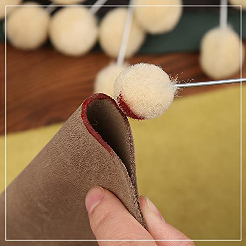 BUTUZE 100 Pcs Wool Daubers, Wool Daubers for Leather Dye - size: 100 Pcs