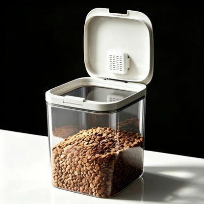 LivLab Mker 15 lb Airtight Pet Food Storage Container, 11 L, White - color: (D983)-11L