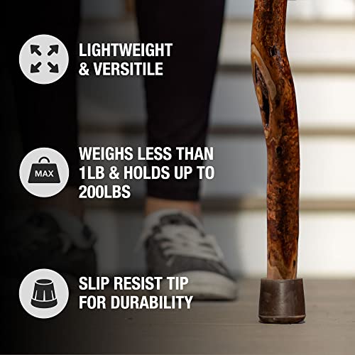 Brazos Wooden Walking Canes for Men and Women, Stable Walking Sticks for Seniors, Made in The USA - size: 37 Inch, style: Knob Root Hardwood 2