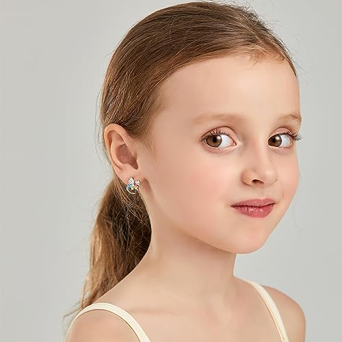 Cat Dinosaur Dragon Horse Stud Earrings for Women,Animal Wolf Sloth Fox LLama Butterfly Earrings Gifts Jewelry - color: Stud Dragon