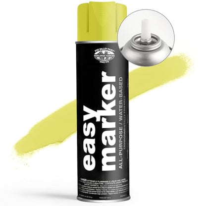 Fox Valley Easy Marker Inverted Paint 16oz Pack of 12, Yellow Fluorescent