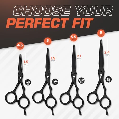 Fagaci Hair Cutting Scissors Professional 5” Superior Precision Hair Shears