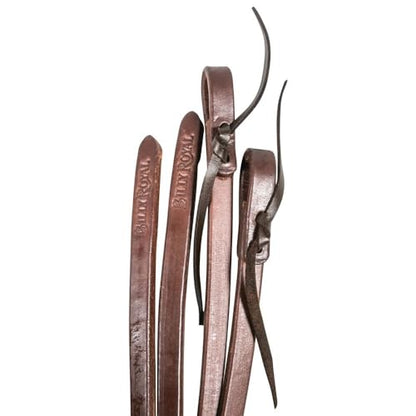 Billy Royal Extra Heavy Oiled Hermann | Leather Split Reins for Horses | Weighted & Supple | Quality Craftsmanship for Direct Contact & Minimal Swing
