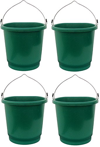 Farm Innovators FB-80 3 Gallon Heated Flat Back Buckets - Quantity 44