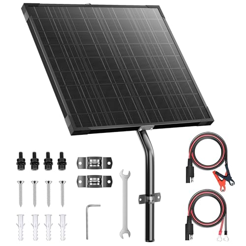 Voltset 12V 20W Solar Panels Kits for Gate Opener Electric Fence - style: 20W Pro
