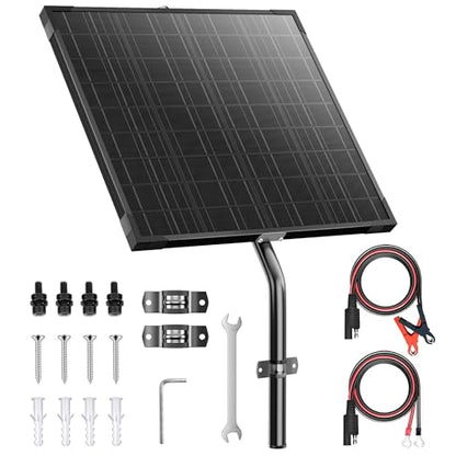 Voltset 12V 20W Solar Panels Kits for Gate Opener Electric Fence - style: 20W Pro