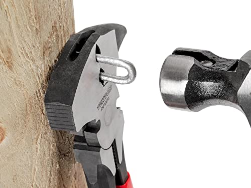 TEKTON 10-1/2 Inch Fencing Pliers | PSP10010, Red
