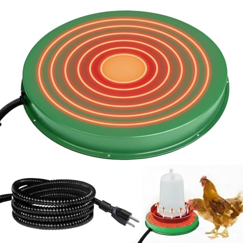 Chicken Water Heater Base 2 Pack, 125W Freeze Protection for Poultry - size: 2 PACK
