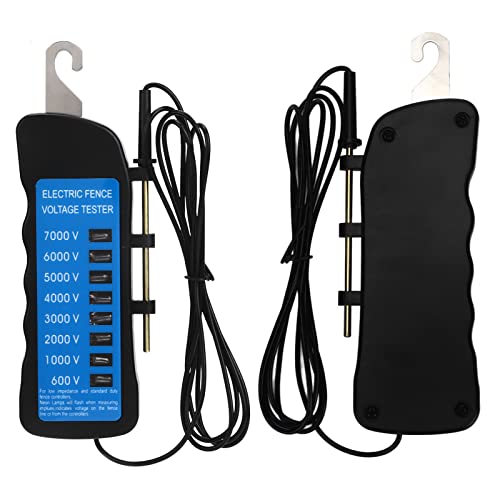 Voltage Meter, Multi Light, Electric Fence Tester, Voltage Detection Portable, for Agricultural Supply Fencing, ABS, 7000V