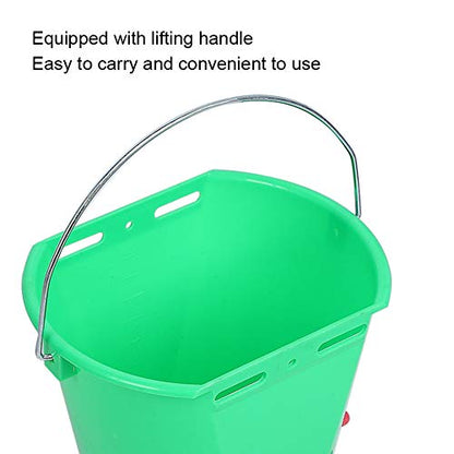 HL MP69 8L Five-Mouth Lamb Milk Feeder Bucket for Sheep Goat | Plastic multi-nipple high capacity feeding pail, suitable for goat, sheep and other livestock nursing feeding