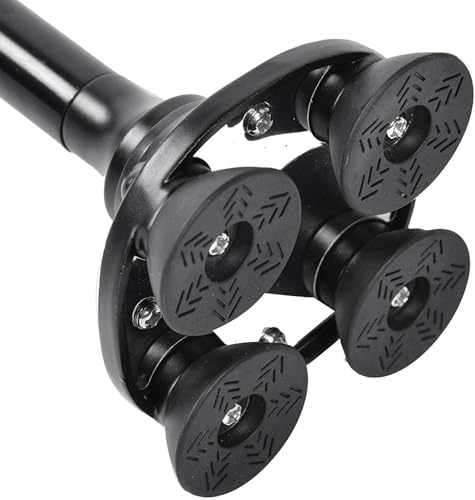 Shorter Cane, Wrist Strap, Walking, Seen On TV, 4 Rubber Feet, LED Light | Adjustable from 27-32 inches, Self Standing, Hurry Before They are Gone, Great, Foldable, Color is Black