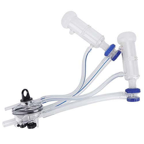 GLOGLOW Goat Milking Cluster, Sheep Milking Kit with Milker Claw Assembly for Mobile Milking Machine Teat Cup Milk Collector for Farm Animals