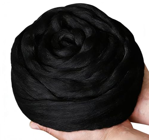 There are 170 Colors and 9 Shades Available This Woollen Yarn is Made of 100% Pure Wool Weighs 3.53oz(100 g) and issuitableformediumtolargeDIYneedlefeltingprojects (Black White Tones, 80) - color: 80, style: Black white tones