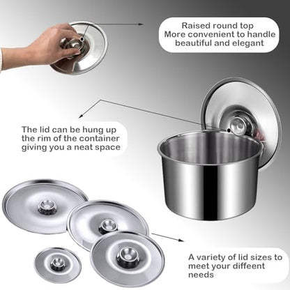 Stainless Steel Lid Universal Pot Lid for Pots Pans Skillets 9.4 Inch | Universal 9.4 inch stainless steel lid fits most pots, pans and skillets, Universal Pans Cover for Frying, Cookware - size: 24CM