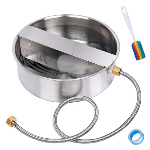 Automatic Dog Water Bowl Dispenser Outdoor Pet Water Fountain - size: 2 drinking ports