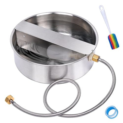 Automatic Dog Water Bowl Dispenser Outdoor Pet Water Fountain - size: 2 drinking ports