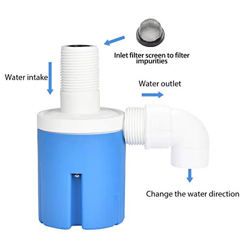 3/4" Automatic Water Level Control Valve, Inside Type,Upstream water | Inner Top Water Automatic Float Valve, For Water Tank, Solar Energy, Auto Pot, Aquarium - style: 3/4" Top Inner